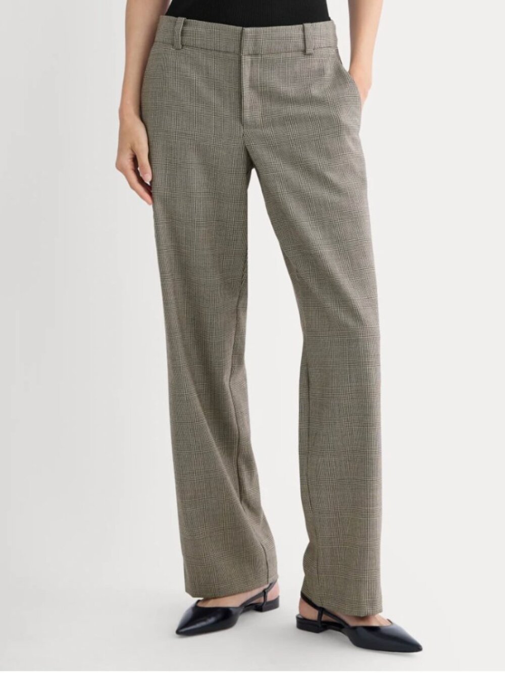 Everlane Straight-Leg Trouser in Tailor Twill (khaki) Size 8
